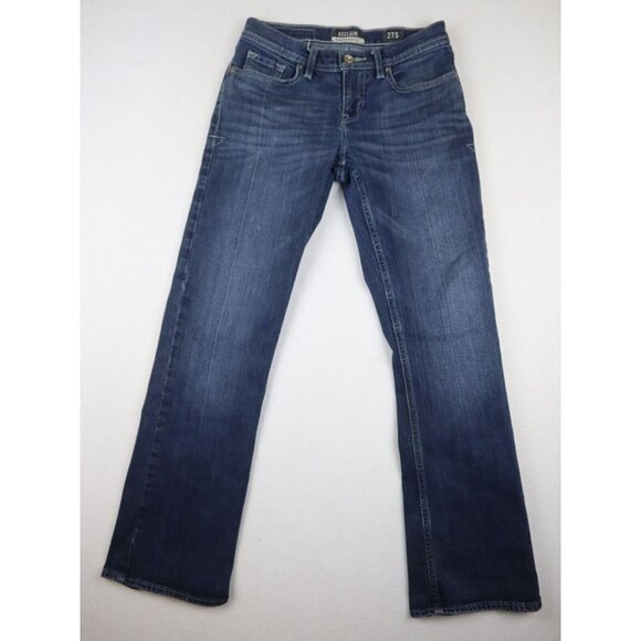 RECLAIM - WOMEN'S MEDIUM WASH BOOTLEG BOOT CUT JEANS - SIZE 27S - Picture 2 of 7